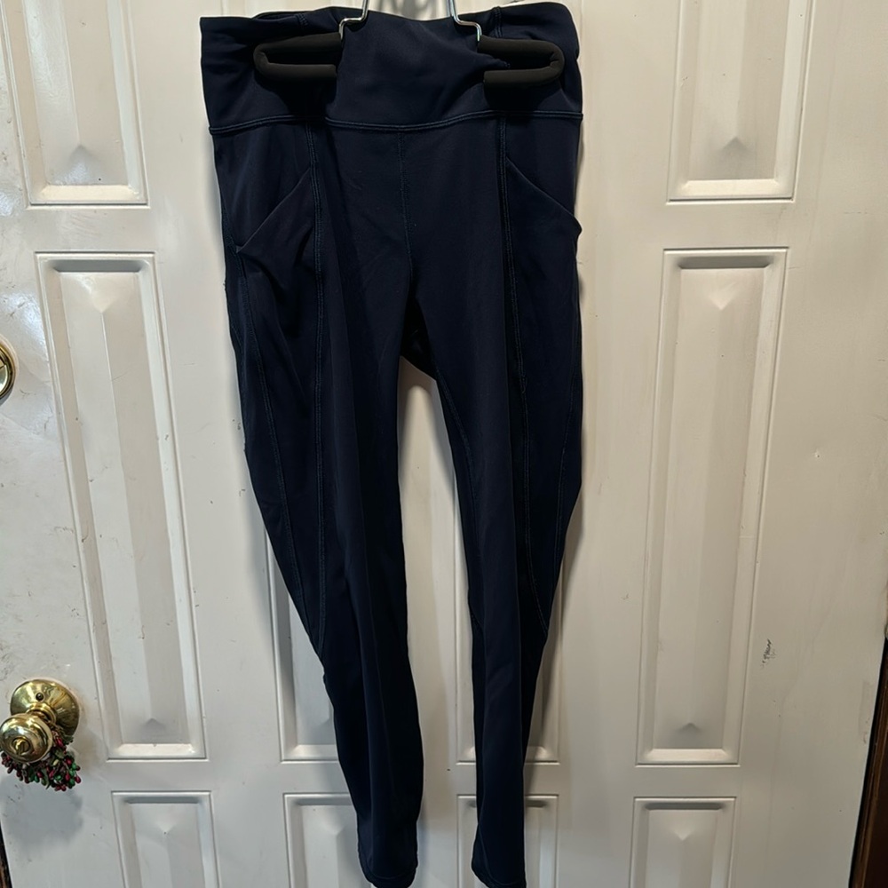 Lululemon Fast and Free Navy Leggings
